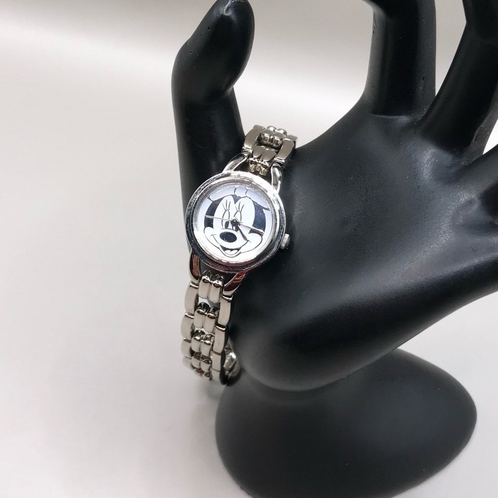 Disney Silver-Tone Minnie Mouse Watch
